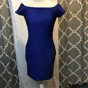 royal blue Body Central dress, stretchy, size M